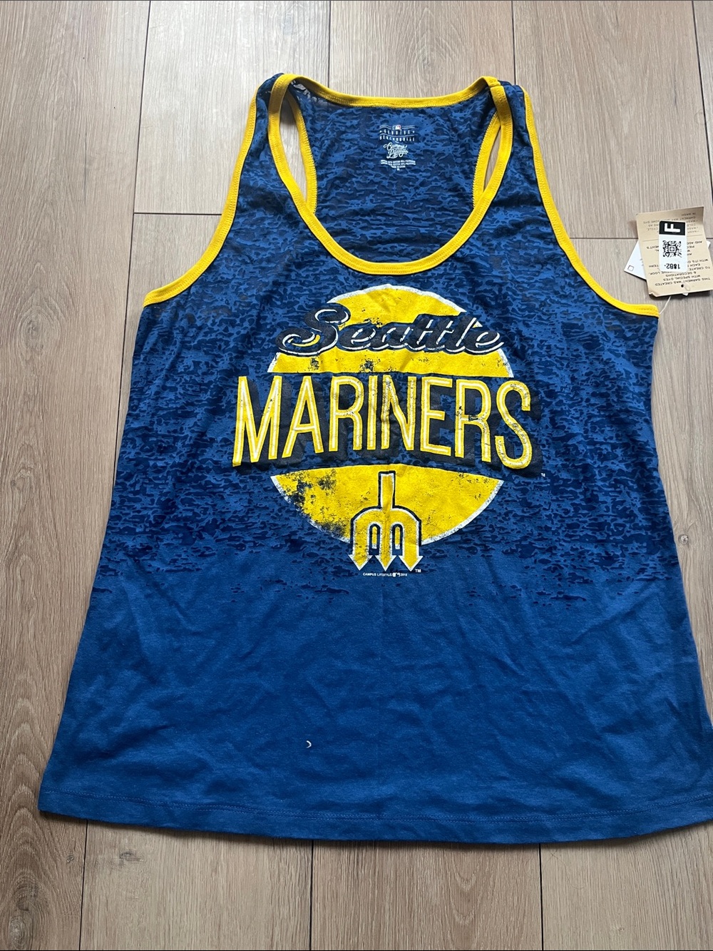 Seattle Mariners Burnout Tank - Official MLB Fan Apparel